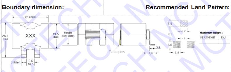 Inductor SER2800 2900 Series