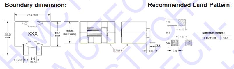 Inductor SER2800 2900 Series